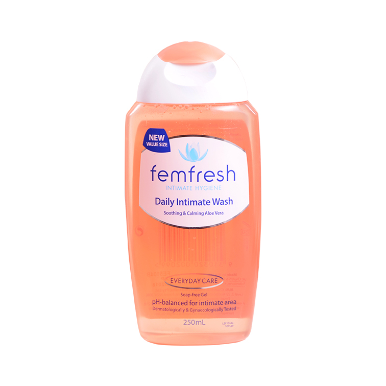 英版femfresh女性洗液 私处护理液抑菌止痒去异味私处洗液日常护理 洋甘菊味 百合味 250ml