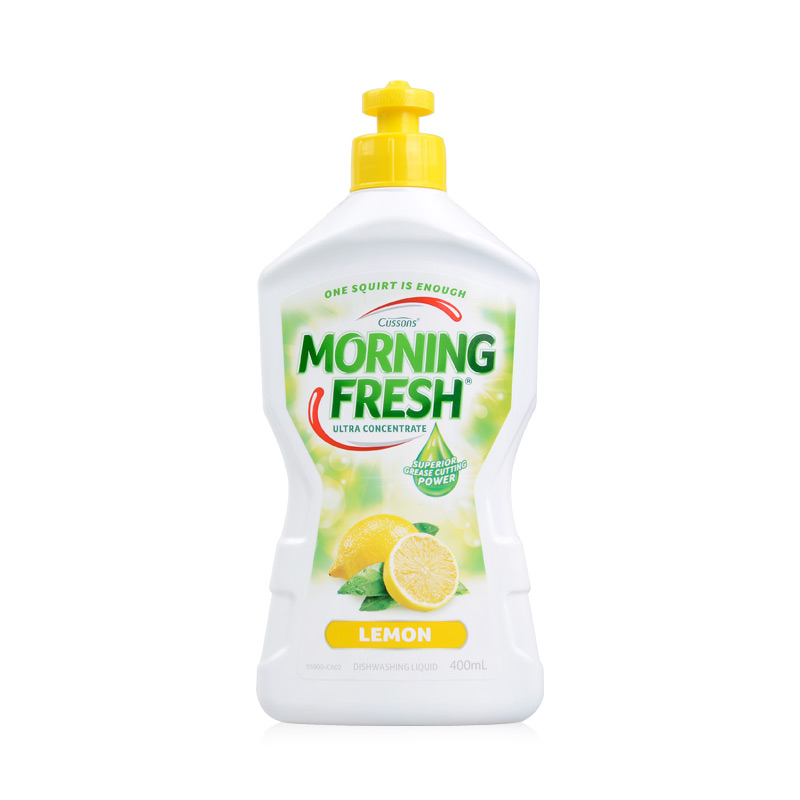 Morning Fresh洗洁精柠檬味浓缩去污无残留洗果蔬碗碟浇花不伤手400ml