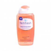 英版femfresh女性洗液 私处护理液抑菌止痒去异味私处洗液日常护理 洋甘菊味 百合味 250ml