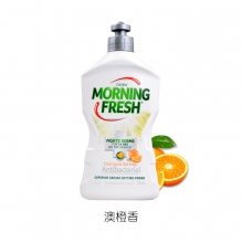 Morning Fresh洗洁精三瓶味道随机浓缩去污无残留洗果蔬碗碟浇花不伤手400ml*3件家庭装