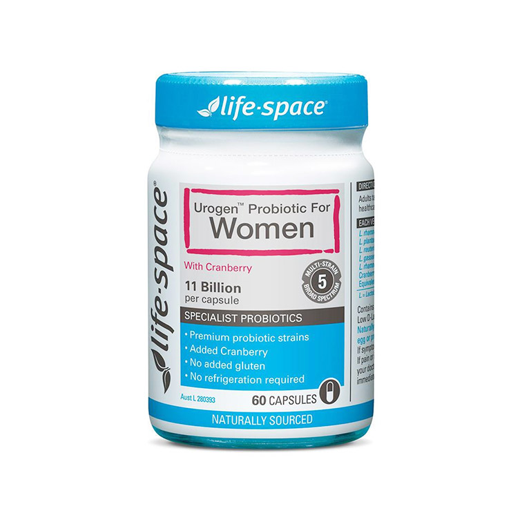 Life space 女士蔓越莓女性益生菌胶囊 护理调理肠胃促营养吸收 60粒