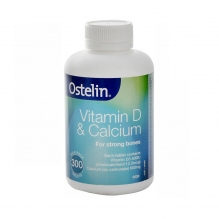 Ostelin奥斯特林钙D3成人钙片碳酸钙VD钙维生素D 300粒 