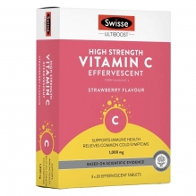 新版SWISSE维生素C泡腾片 浓缩VC 整盒