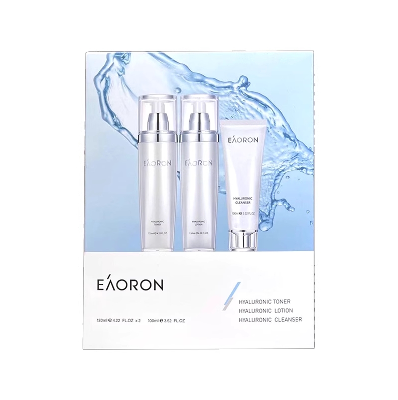 【限时特惠】Eaoron水光针水乳洁面套装 玻尿酸爽肤水+乳液+洁面乳二代套盒