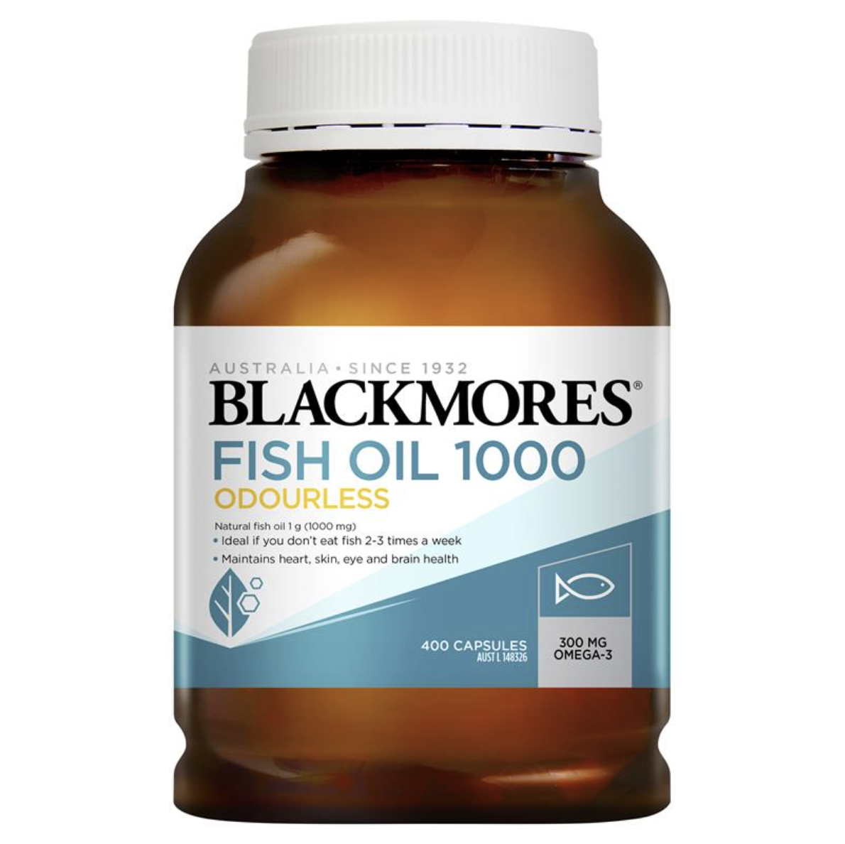 Blackmores 澳佳宝深海鱼油无腥鱼油胶囊中老年400粒