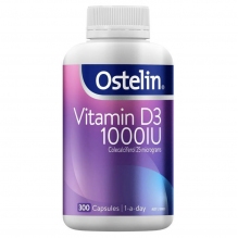 Ostelin 维生素D3 1000IU  Vitamin D 1000IU - D3 300粒