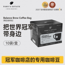 TOBY'S ESTATE咖啡平衡酿造中度烘浸泡咖啡包中深烘焙10袋装独立包装
