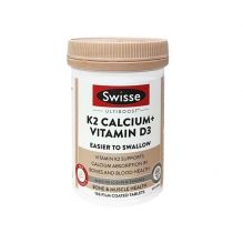 Swisse 新版迷你K2柠檬酸钙片维D3维k2补钙片女性中老年150粒